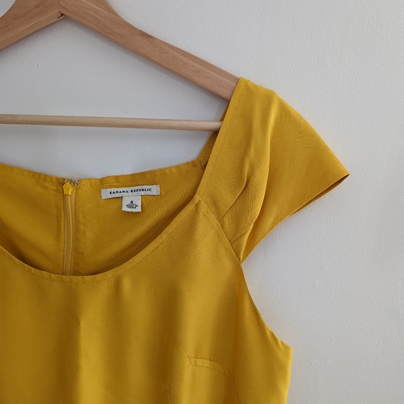 Banana Republic Yellow Silk Dress - Picture 2 of 6